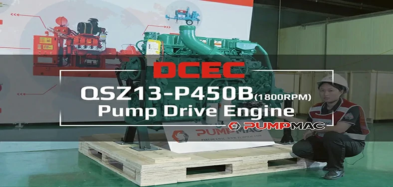  QSZ13 P450B pump drive video