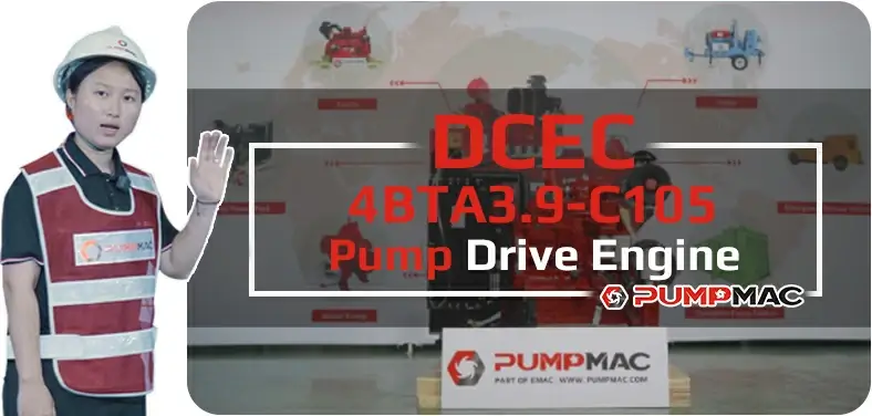 4btA3.9 c105 pump drive video