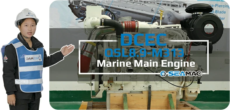 DCEC  QSL8.9-M313 Marine Engine Introduction Video